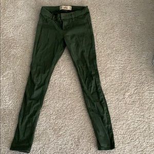 army green skinny jeans